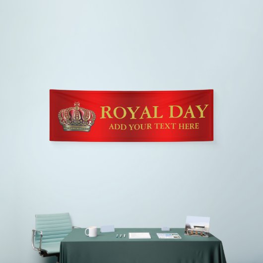 Royal Cross Crown - Gold Blue Red Spandoek (Beurs)
