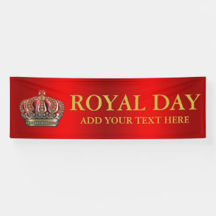 Royal Cross Crown - Gold Blue Red Spandoek