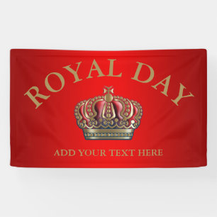 Royal Cross Crown - Gold Blue Red Spandoek