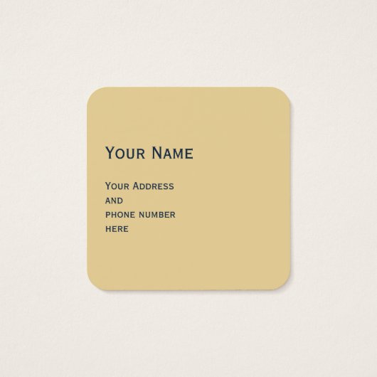 Royal Cross Crown - Gold Blue Red Vierkante Visitekaartjes (Achterkant)