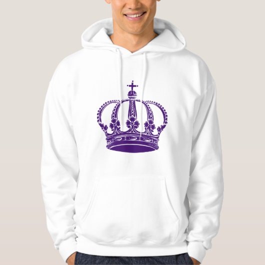 Royal Crown 02 - Deep Paars Hoodie (Voorkant)
