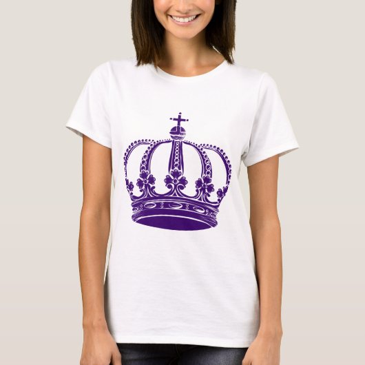 Royal Crown 02 - Deep Paars T-shirt (Voorkant)