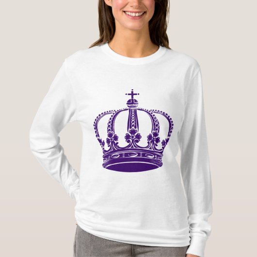 Royal Crown 02 - Diep Paars T-shirt (Voorkant)