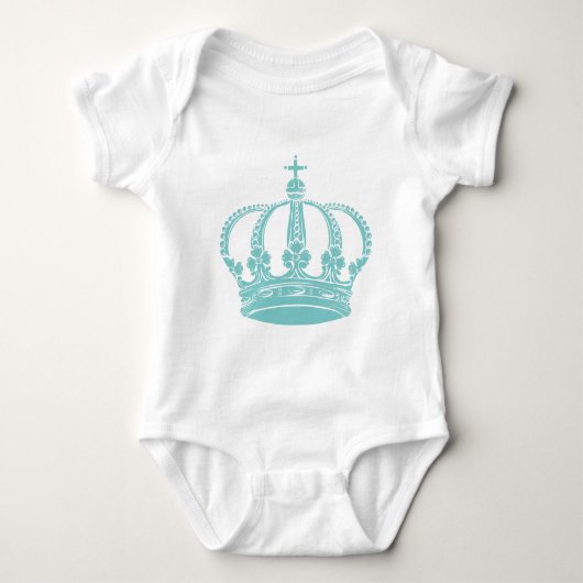 Royal Crown 02 - Licht Blauwgroen Romper (Voorkant)