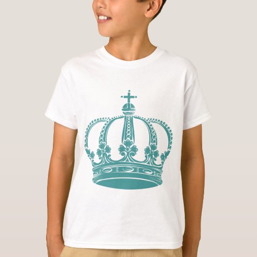 Royal Crown 02 - Ocean Green T-shirt (Voorkant)