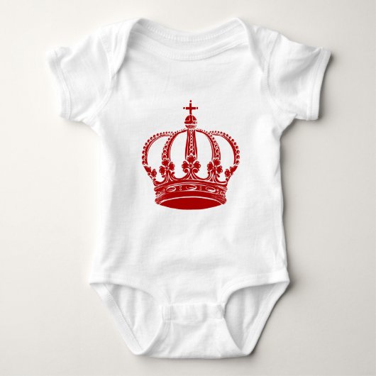 Royal Crown 02 - Robijnrood Romper (Voorkant)