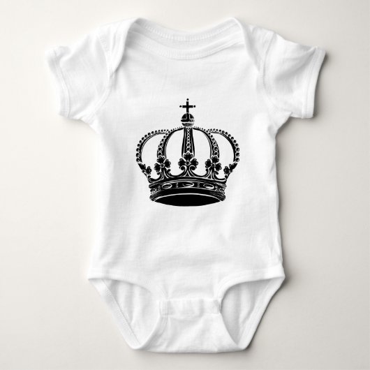 Royal Crown 02 - zwart Romper (Voorkant)