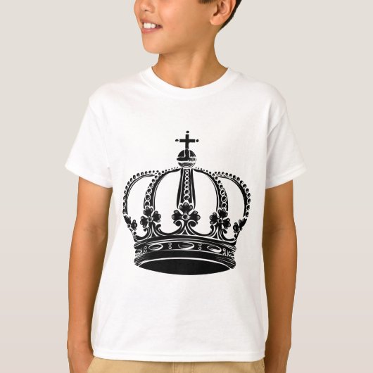 Royal Crown 02 - zwart T-shirt (Voorkant)