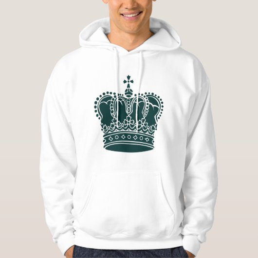 Royal Crown - Dark Green Hoodie (Voorkant)