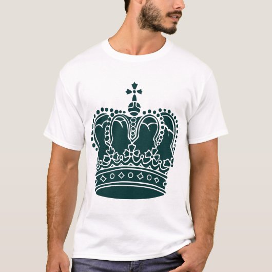 Royal Crown - Dark Green T-shirt (Voorkant)