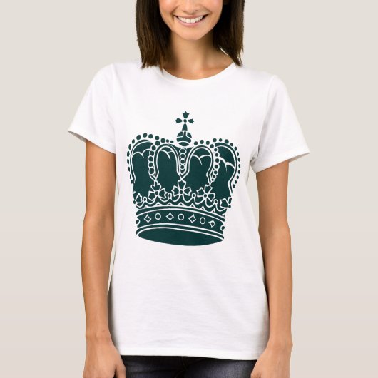 Royal Crown - Dark Green T-shirt (Voorkant)