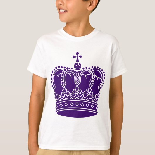 Royal Crown - Deep Paars T-shirt (Voorkant)
