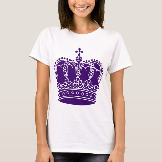 Royal Crown - Deep Paars T-shirt (Voorkant)
