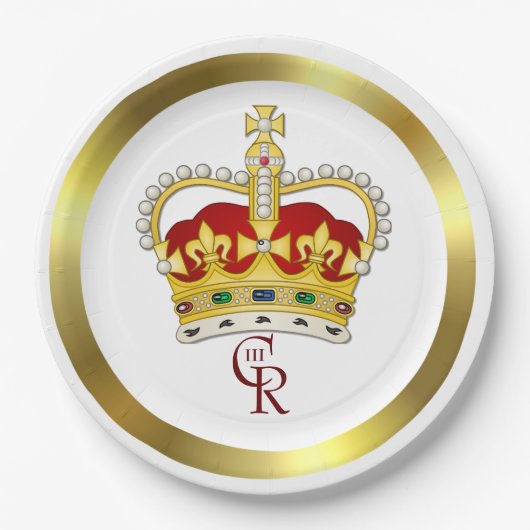 Royal Crown en Monogram Paper Bord (Voorkant)
