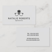 Royal Crown Eyewear Eye Glasses Optometrist  Visitekaartje (Voorkant / Achterkant)