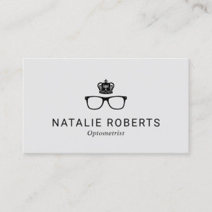Royal Crown Eyewear Eye Glasses Optometrist  Visitekaartje