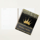 Royal Crown Gold Glitter Design Planner (Display)
