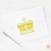 Royal Crown Graphic Ronde Sticker (Envelop)