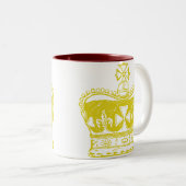 Royal Crown Graphic Tweekleurige Koffiemok (Voorkant rechts)