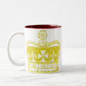 Royal Crown Graphic Tweekleurige Koffiemok (Links)
