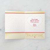 Royal Crown I Love You Valentijn Red Black Hearts Kaart (Binnen)