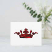 Royal Crown in red Prince, Princess, King, Queen c Briefkaart (Staand voorkant)