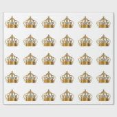 Royal Crown Jewel Wrapping Paper Cadeaupapier (Vlak)