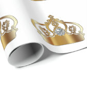 Royal Crown Jewel Wrapping Paper Cadeaupapier (Rol Hoek)