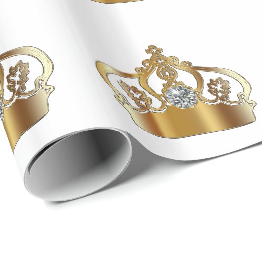 Royal Crown Jewel Wrapping Paper Cadeaupapier (Rol Hoek)
