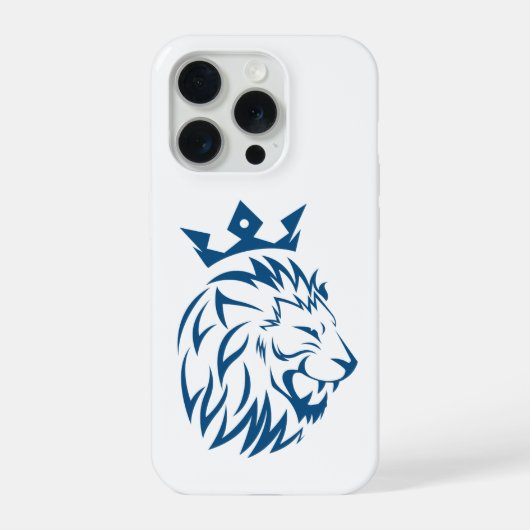 Royal Crown Leeuw iPhone 15 Pro Max Hoesje Case (Achterkant)