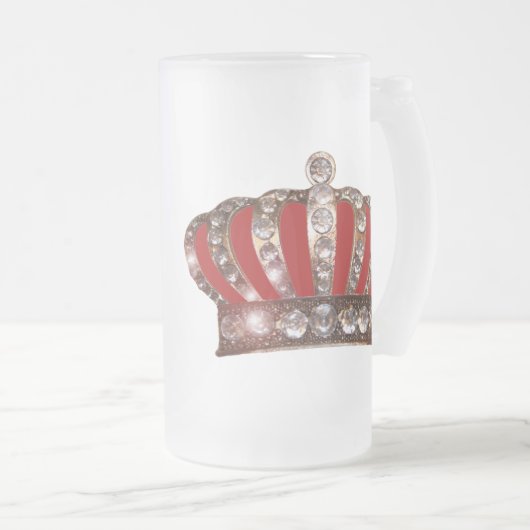 "Royal Crown" Matglas Bierpul (Voorkant rechts)