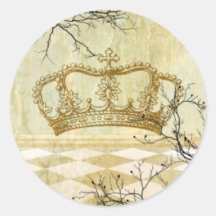 Royal Crown met bijkantoren Ronde Sticker
