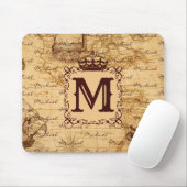 Royal Crown Name Pattern Beige Muismat (Met muis)