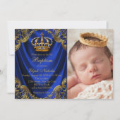 Royal Crown Prince Doop Uitnodigingen (Voorkant)