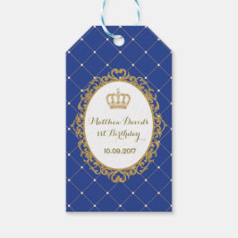 Royal Crown Prince verjaardagsfeestje gunst cadeau Cadeaulabel