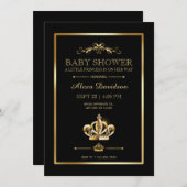 Royal Crown Princess Baby shower Kaart (Voorkant / Achterkant)