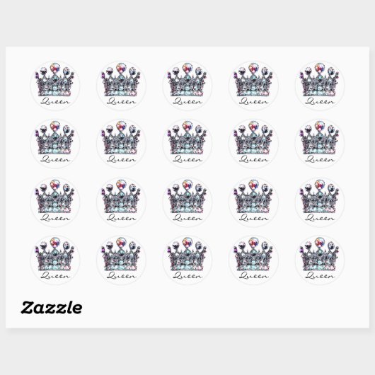 Royal Crown Queen stickers (Vel)