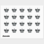 Royal Crown Ronde Sticker (Vel)