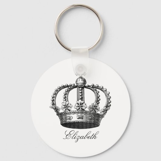 Royal Crown Round Sleutelhanger (Voorkant)