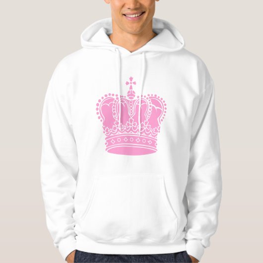 Royal Crown - Roze Hoodie (Voorkant)