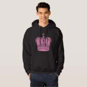 Royal Crown - Roze Hoodie (Voorkant volledig)