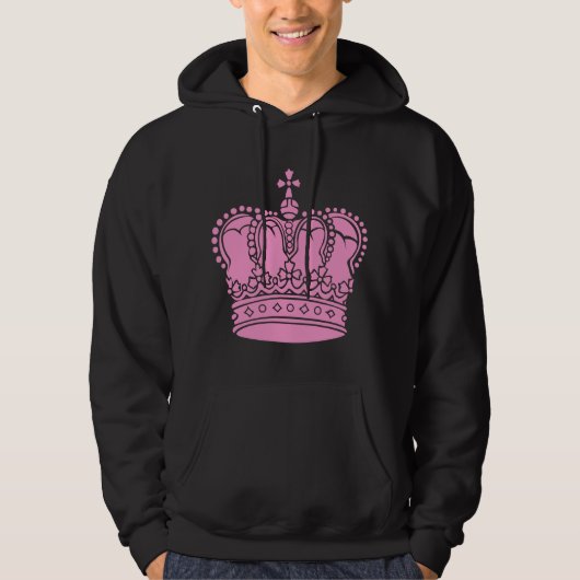 Royal Crown - Roze Hoodie (Voorkant)