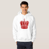 Royal Crown - Ruby Rood Hoodie (Voorkant volledig)