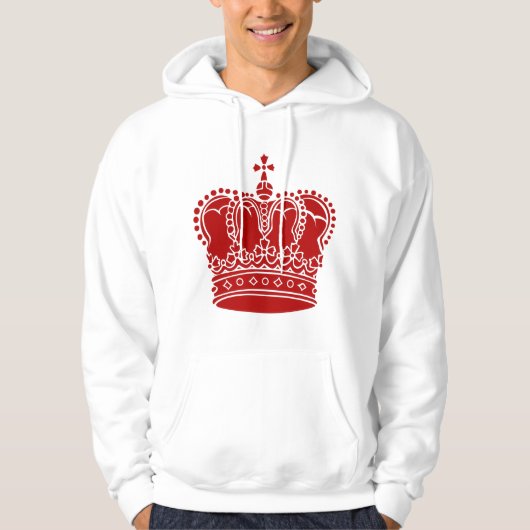 Royal Crown - Ruby Rood Hoodie (Voorkant)