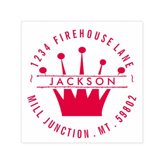 Royal Crown Self-Inking Return Address Stamp Zelfinktende Stempel (Design)