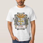 Royal Crown Shield Achternaam T-shirt (Voorkant)