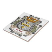 Royal Crown Shield Achternaam Tegeltje (Zijkant)