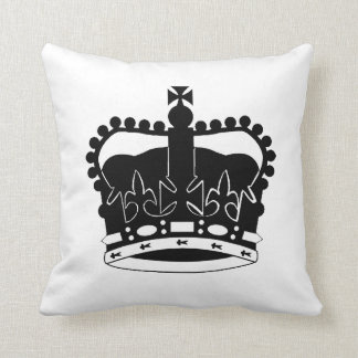 Royal Crown silhouette pillow Queen Elizabeth II Kussen