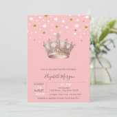 Royal Crown Stars Baby Shower Kaart (Staand voorkant)