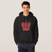 Royal Crown - Tropisch Roze Hoodie (Voorkant volledig)